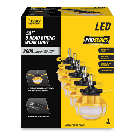 FEIT ELECTRIC LED STRING WRKLGHT 8000L WORKSL50-5